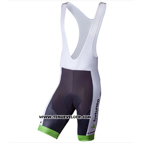 2018 Maillot Ciclismo Fortuneo Samsic Blanc Manches Courtes et Cuissard